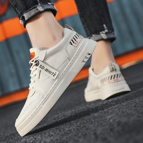 Hot Mens White Sneakers Womens Fashion Vulcanize Shoes size 39-44 High quality HIP HOP Shoes Platform Lace-up running Shoe
