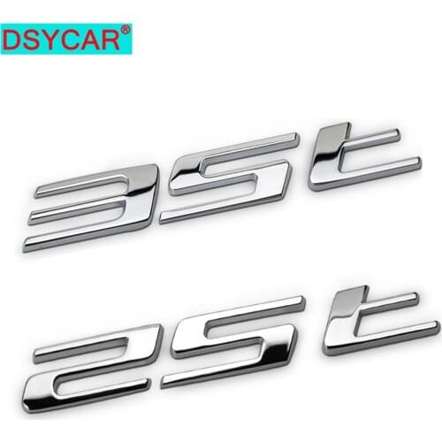 DSYCAR 1Pcs 3D Metal 25T 35T Car Side Fender Rear Trunk Emblem Badge Sticker Decals for Jaguar Car Styling