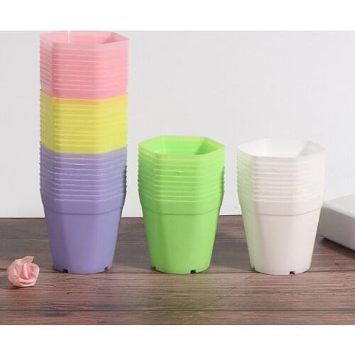 10Pcs Mini Plant Flower Pot for Home Office Desk Garden Decor Flower Supplies