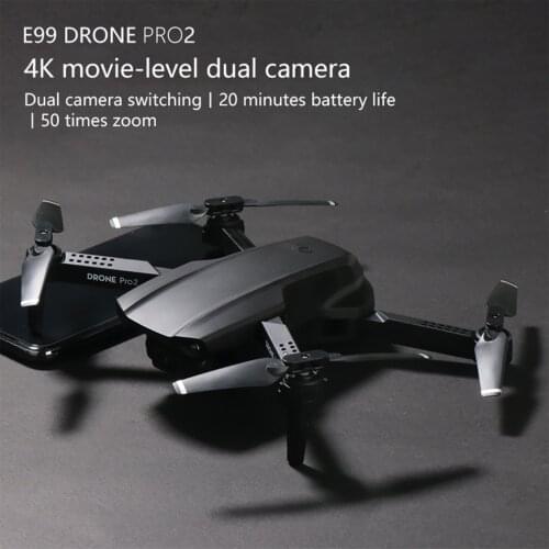 E99 PRO2 Mini RC Drone 4K Camera WIFI FPV Aerial Photography Helicopter Foldable Quadcopter Kid Toy GIft