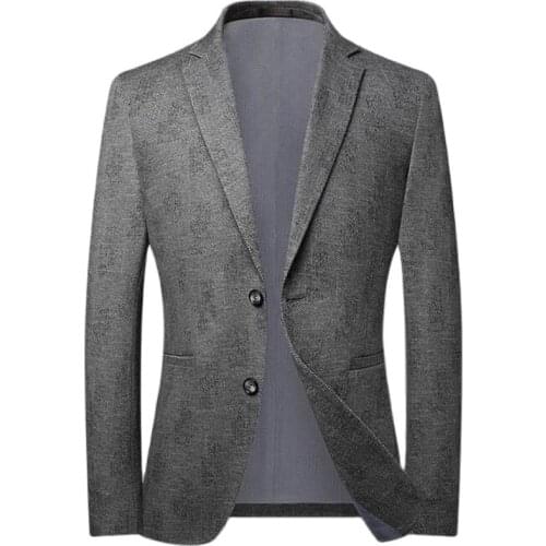 Men Casual Blazers Spring Autumn New Men Suit Blazer Fashion Business Breasted Blazers Male Clothing