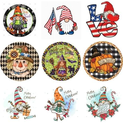 Christmas Goblin Series 5D DIY Diamond Painting Full Round Drill Halloween Home Decoration Gift Diamond Hanging Painting 30x30cm