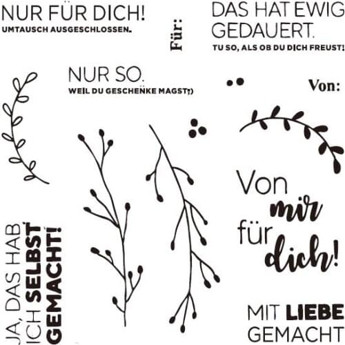 German Transparent Clear Stamp for DIY scrapbooking/Card Making C413