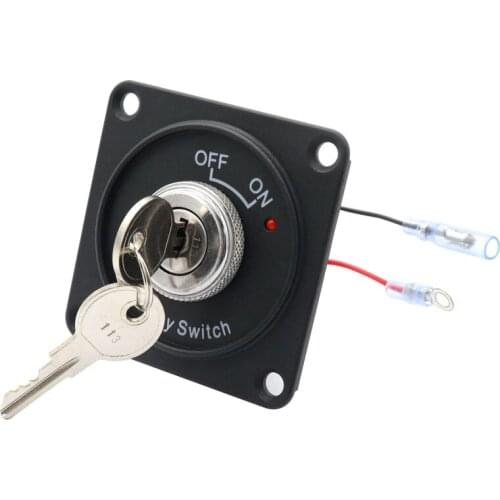 DC12V Switch Panel Nylon Material Professional Key Panel Start Switch Panel Ignition Device Part for Car Boat Vehicle