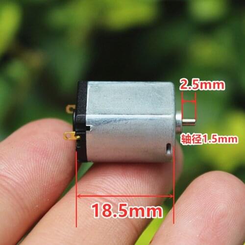 DC 2V-5V 3.7V 12000RPM Flat Motor Micro Mini Short Shaft Electric Motor Powerful 1.5mm Shaft Diameter DIY Toys Car Boat Models