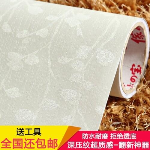 Thickening wallpaper stripe discusses thickening pvc self adhesive paper cabinet waterproof waterproof wallpaper for bathroom