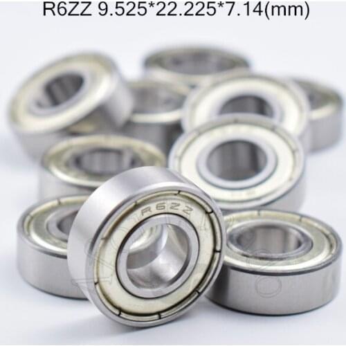 R6ZZ 9.525*22.225*7.14(mm) ABEC-5 bearings chrome steel bearing R6 R6Z R6ZZ 3/8"x7/8" 9/32" inch