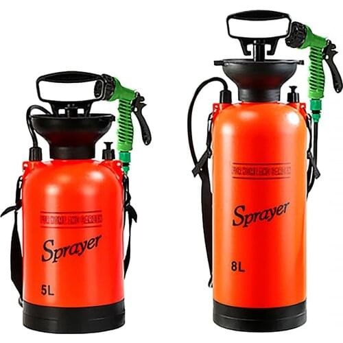 5L/8L Portable Outdoor Camping Shower Multi-Function Bath Sprayer Watering Flowers Car Washing Small Sprayer For Travel