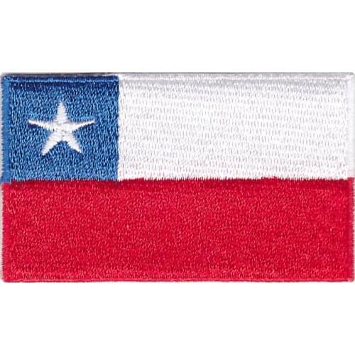 Professional factory supply Word cup country Chile flags polyester flag fabric