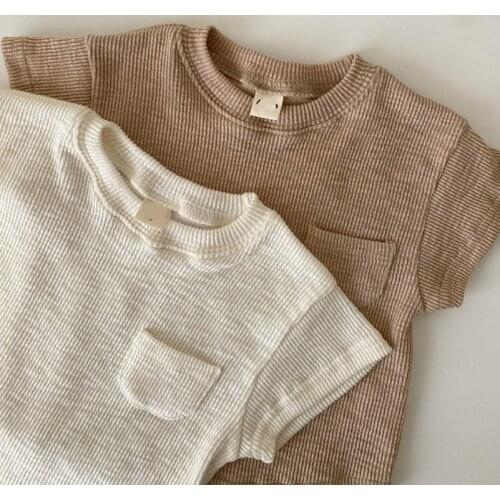 2021 Simple All Match Baby Girl T Shirt Tops Short Sleeve Toddler Girl Clothes Outfit Children T Shirt Boys Clothes Summer