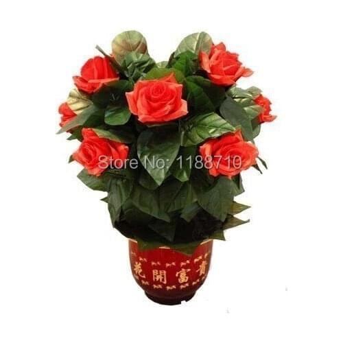 Remote-Control Blooming Flower Bush 10 Flowers - Stage Magic / Magic Trick, Gimmick, Props