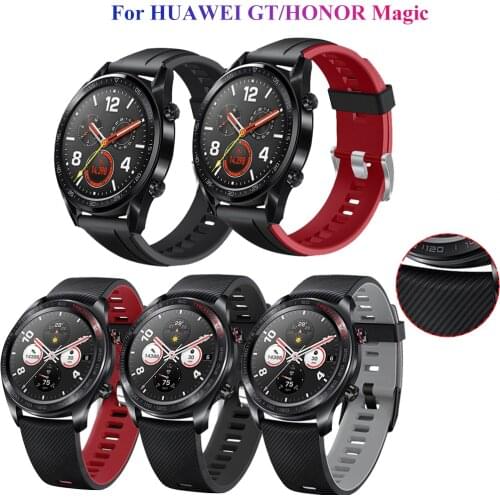 Silicone Wristband Strap for HUAWEI watch GT/GT 2 46mm GT2e HONOR Watch Magic 2 strap Bracelet GT2 Smartwatch Watchband 22mm