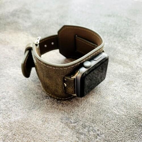 Retro Punk Bracelet For Apple Watch Band 38mm 42mm 40mm 44mm Leather Watchbands Apple iWatch Band Series 1/2/3/4/5 Strap