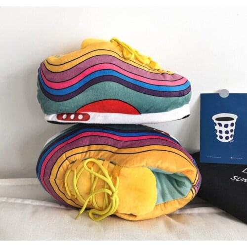 Ballroom Flash Sneakers Unisex Winter Warm Home Slippers Women Indoor Casual Slides Ladies Slippers Flat Shoes Woman Big Size 43