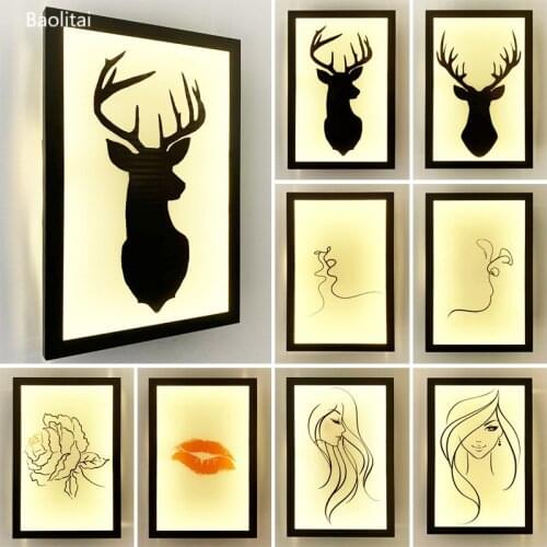 Modern Nordic Mural Lamp Led For Home Decoration Bedroom Bedside Livingroom Corridor Aisle Creativity Personality Art Wall Light