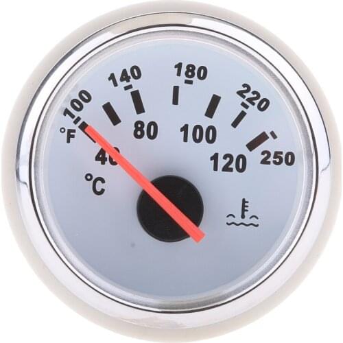 Universal Boat Marine Electric Water Temperature Temp Gauge Meter 52mm 9-32V 3 Types