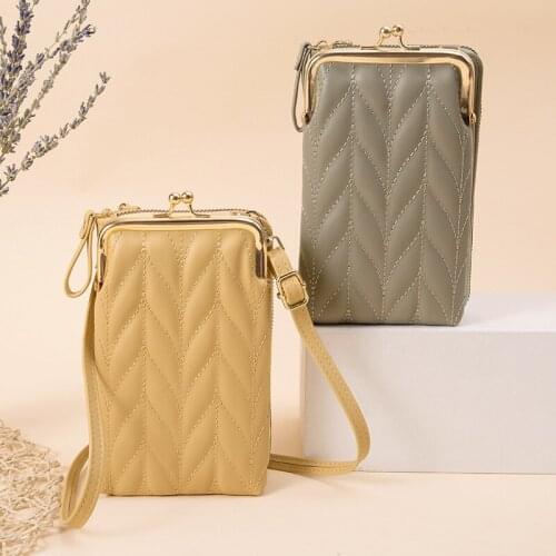 Women Wallet Luxury Crossbody Shoulder Bag Zipper Solid Color Simple Mini Wild Wallet New Design Hasp Square Purse