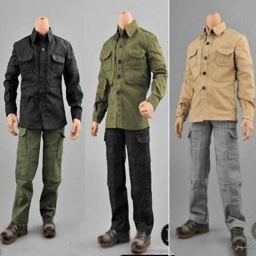 ZYTOYS 1:6 Male PMC Shirt Combat Pants Clothes ZY5040 Fit 12'' Man Figure Body Accessories