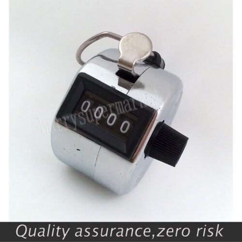 10PCS Hand Tally Golf Digital Chrome Handtally Clicker/Counter 4 Digit Number Clicker Golf Digital Chrome Hand Tally Clicker