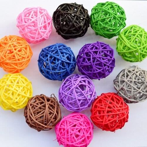 100pcs Christmas tree decorative rattan ball,Wedding and home ornament craft ball 2.5 cm Free shipping 014024001