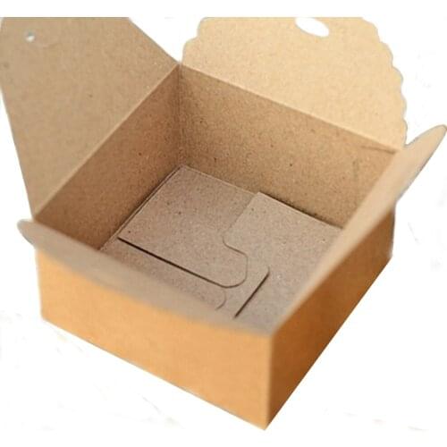 12x Brown Kraft Paper Boxes Wedding Party Favour Gift Package for DIY Wrap