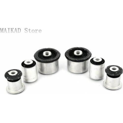 6PCS/set Front Lower Control Arm Bushing Control Arm Rubber for Porsche Cayenne 955 Audi Q7 VW Touareg