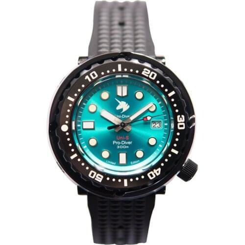 PROXIMA Mens Dive Watches,Tuna Men Automatic Watch Sport 300M Waterproof Mechanical Wristwatch Luminous Sapphire Mirror NH35
