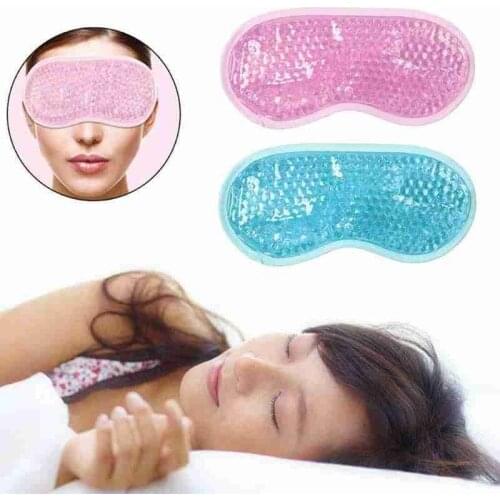 Hot Cold Gel Beads Sleep Eye Mask Relieving Migraines Stress Related Tension Reduce Puffy Eyes Women Anti-aging Ice Pack Masks