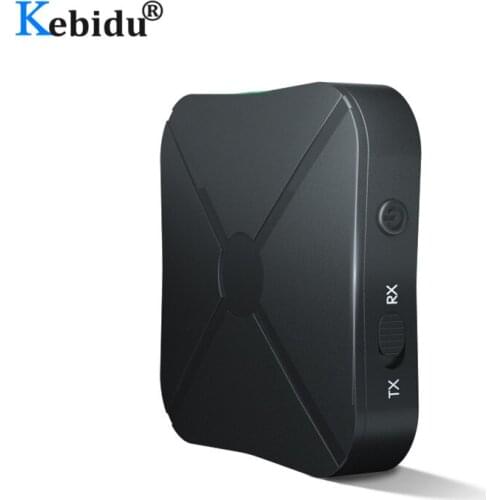 Kebidu 3.5MM AUX Audio Wireless Adapter 2 IN 1 Bluetooth Audio Receiver Transmitter 4.2 For Home Speaker TV MP3 PC
