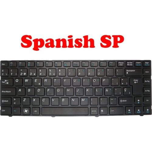 Laptop Keyboard For Pegatron B14Y MP-11P56E0-5285 0KN0-A01SP32 MP-11P56BO-5285 0KN0-A01BE32 Spanish SP/Belgian BE New With Frame