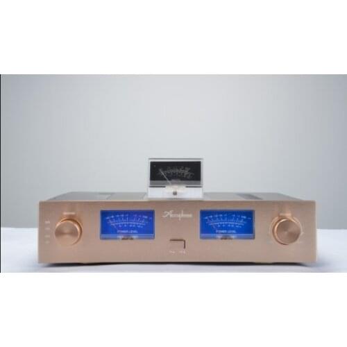 VU Meter AMP case Enclosure / Box / Gold Panel / amplifier chassis /Merge Amplifier Chassis /Iron aluminum chassis