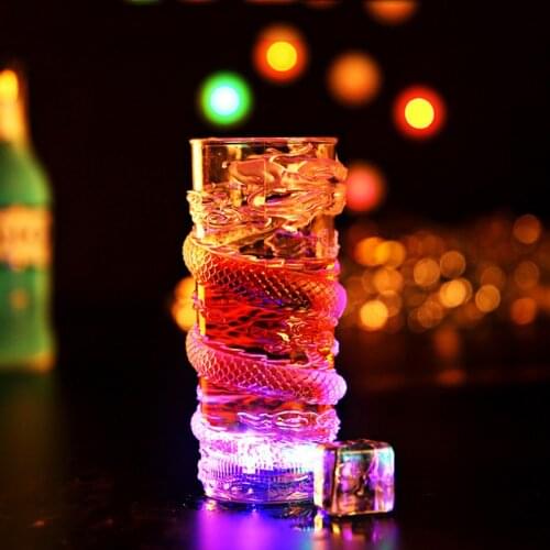 Creative Colorful LED Light Cup Festive Event Party Supplies Flash Cup Glow Drinkware Dragon Decoration Luminous Cup Bar Clubs
