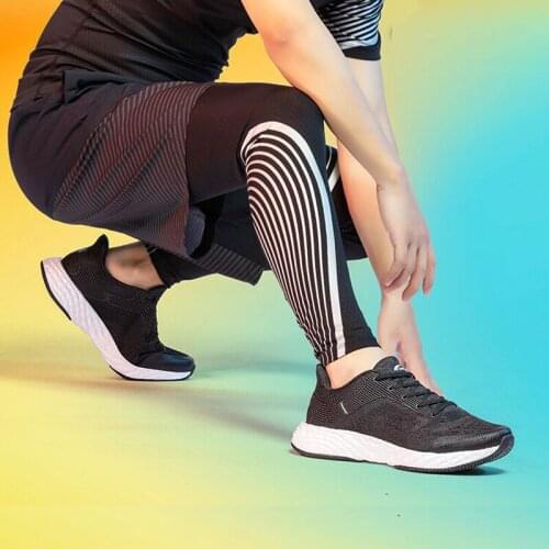 ONEMIX New Mens Running Shoes Comfortable Light Mesh Black Sneakers Anti-skid Outdoor Walking Fitness Casual Sports Shoes