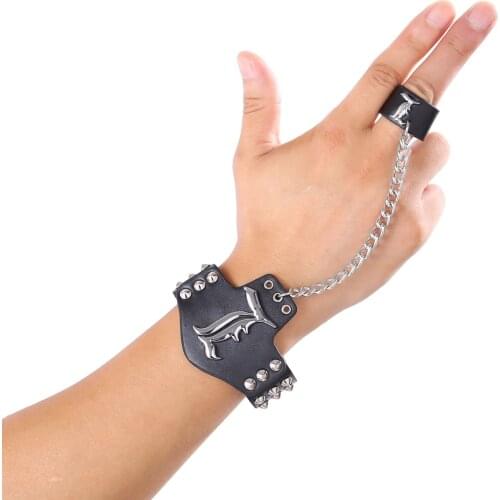 Hot Cosplay Death note black leather bracelets fashion Anime Punk bracelet bangle fashion gifts