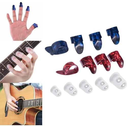 Guitar Picks Finger Thumb Plectrum Guitar Bass Banjo Bass Finger Guards Finger Picks Thumb Pick Set Guitar Banjo Ukulele