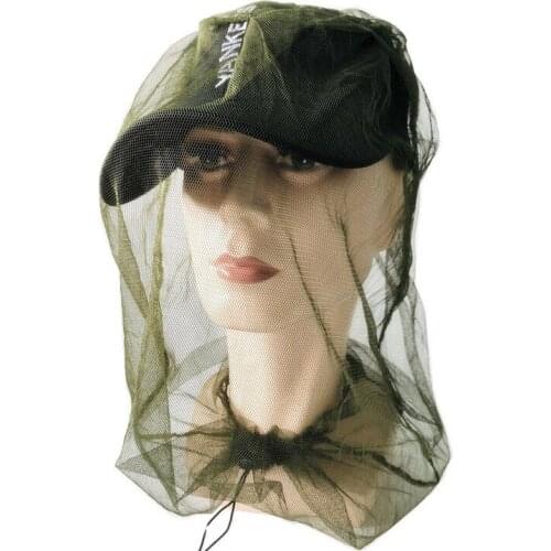 Outdoor Mosquito Fly Net Fishing Anti Bee Cap Midge Mosquito Insect Fishing Hat Bug Mesh Head Net Protect Face 3 Color