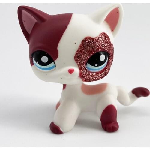 Real lps littlest pet shop hasber toys dog shorthair Pink cat shepherd shepherd dachshund great dane black white free shipping