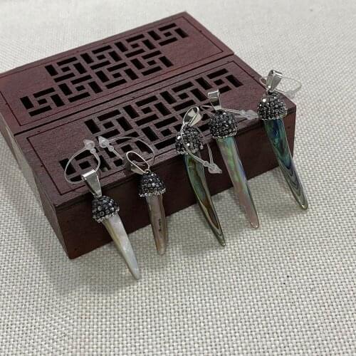 Natural Bulk Jewelry Charm Shell Pendant Necklace Jewelry Accessories Irregular Shape Multicolor Elegant DIY Handmade Gift