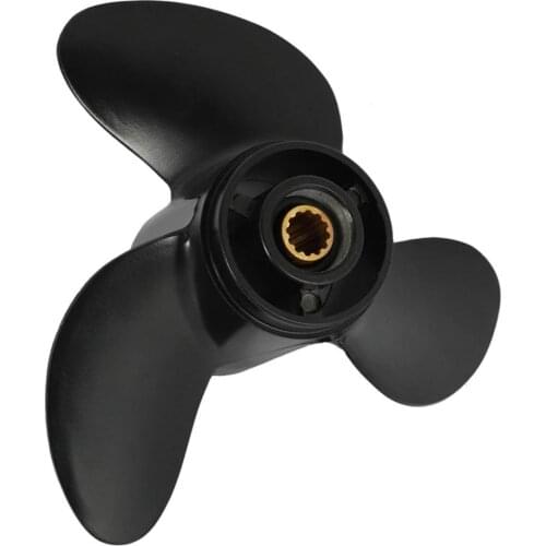 Outboard Propeller Dongfa 2-stroke 4-6hp 7.8x8 Boat Aluminum Stern Propeller 3 Blade 12 Splints Marine Engine Replacement Parts