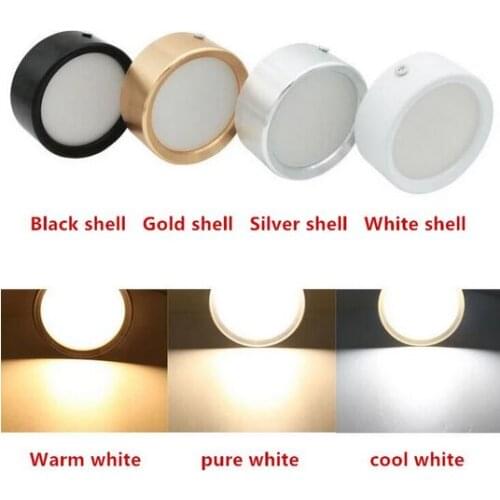 Surface Mounted LED Downlight 9W 7W 5W Ceiling Lamps Ultra Thin Driverless led spot lights 220V Nordic Ceiling Downlight Fixture