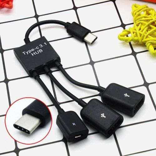 Hub Adapter Professional OTG Portable Type-C USB Cable Converter for Mobile Phone