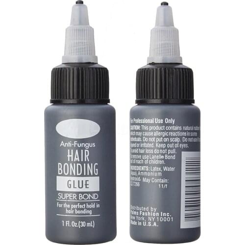 Professional 1OZ 30ml 2Bottles Hair Bonding Glue Or Hair Bond Remover For Hair Weft Weaving Hair Extensions Liquid Adhesive