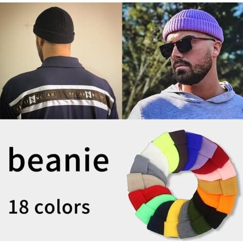 Knitted Hats Berets Solid orange Black Caps Fashionable Foldable Casual Outdoor Decoration Winter Women Hats Gorras Para Mujer