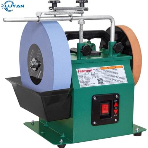 10 Inch Positive and Negative White Fused Alumina Sharpener low Speed Grinder Polishing Machine Desktop Grinding Machine