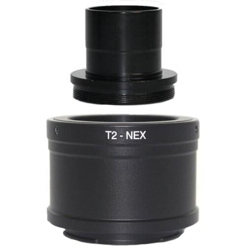 T2 Lens Adapter Ring for Sony NEX E Mount Camera A7 A7R +1.25'' Telescope Mount