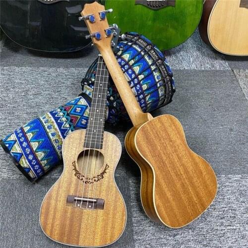 23 Inch Concert Ukulele Mahogany Solid Mini Guitar 4 String High Quality Ukulele Gift Beginner Musical Instrument UK2390