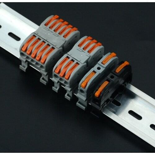 1/2/3/5/10pcs LSA-1PCT-211 PCT-311 PCT-511 Din Rail Quick Connection Universal Compact Terminal Push In Connector Replace UK2.5B