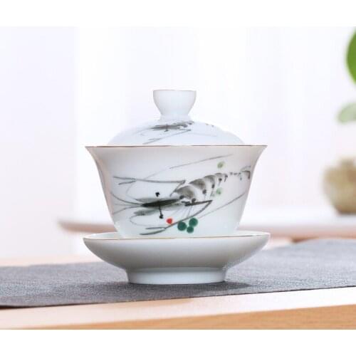 NEWYEARNEW Retro Single Tureen Accessorie Ceramic Handpainted Cup Teaware Tea Set Wedding Business Gift