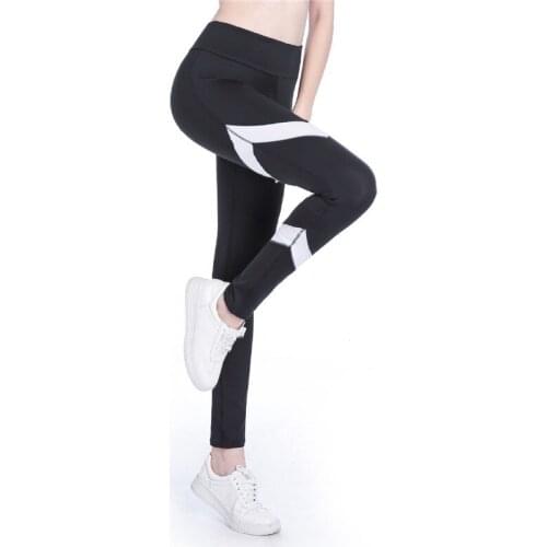 Women Leggings Slim High Waist Elasticity Leggings Fitness Mesh Patchwork Breathable Pants Leggings Push Up Legging