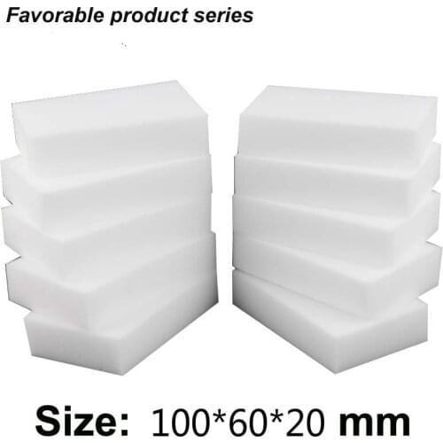 100 pcs 10*6*2 cm White Kitchen Sponge high density dish washing melamine magic cleaning dishes clean melamine sponge eraser pad